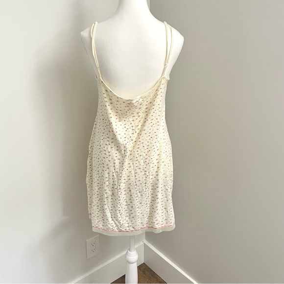 Y2K Claudel Babydoll Mini Dress Cotton Cream Floral Size Medium - Picture 3 of 5